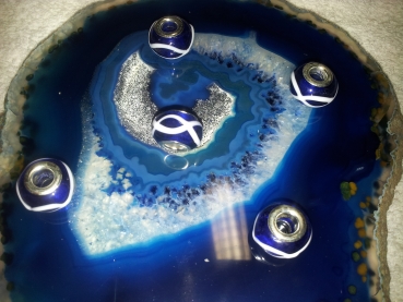L - GLASPERLEN LAMPWORK BLAUE MODELLE