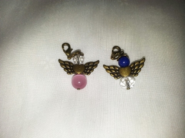 ENGELS - EDELSTEIN - CHARMS IN ALTGOLD