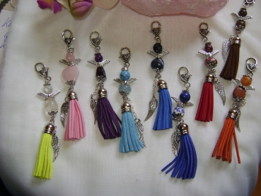 Preview: BERGKRISTALL - SCHUTZENGEL - QUASTENANHÄNGER